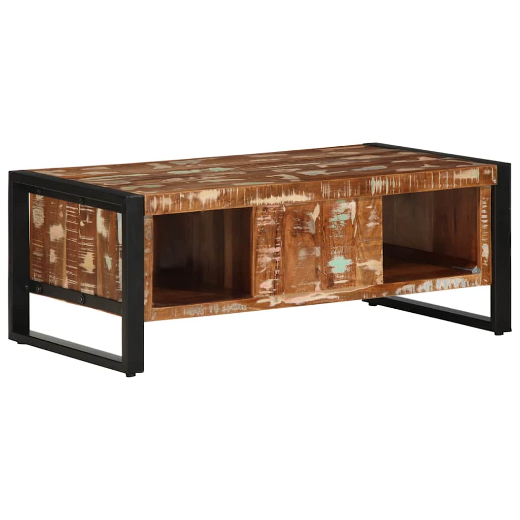 Masuta de cafea multicolora 90x50x36 cm lemn masiv recuperat GartenMobel Dekor