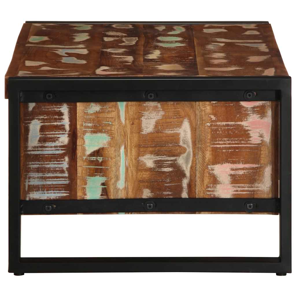 Masuta de cafea multicolora 90x50x36 cm lemn masiv recuperat GartenMobel Dekor