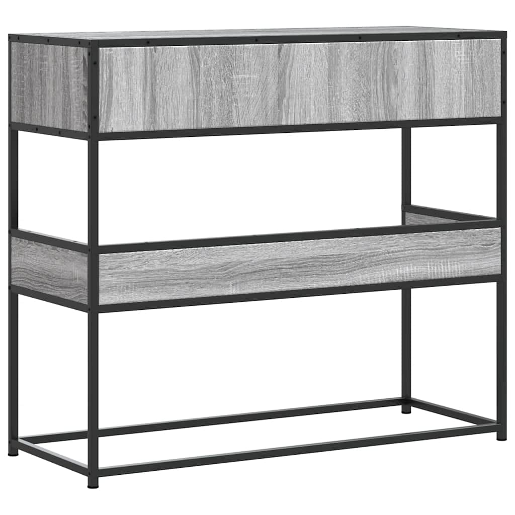 Măsuță consolă, gri sonoma, 90x35x80 cm, lemn prelucrat GartenMobel Dekor