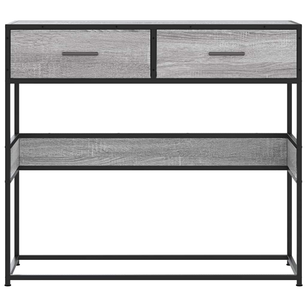 Măsuță consolă, gri sonoma, 90x35x80 cm, lemn prelucrat GartenMobel Dekor