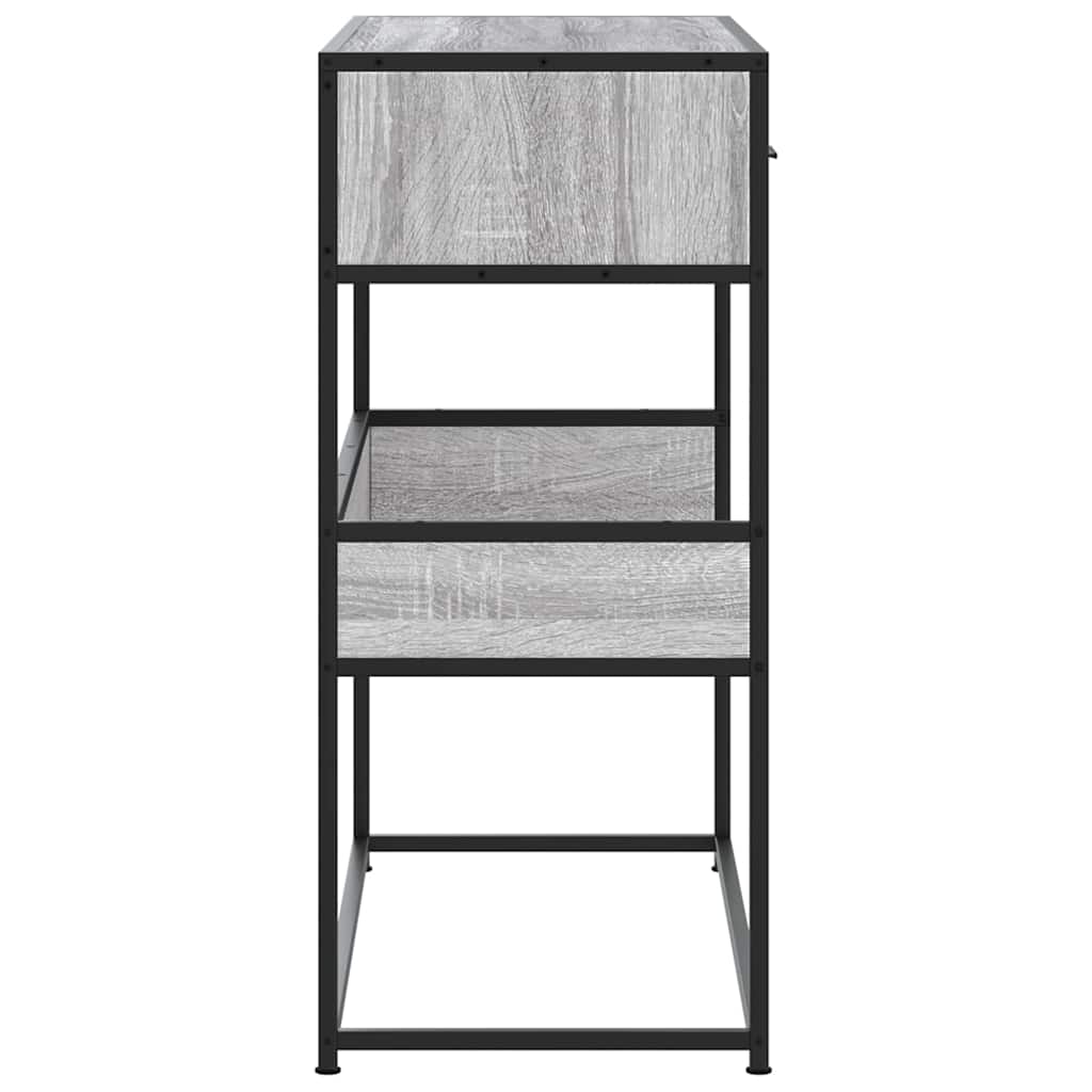 Măsuță consolă, gri sonoma, 90x35x80 cm, lemn prelucrat GartenMobel Dekor