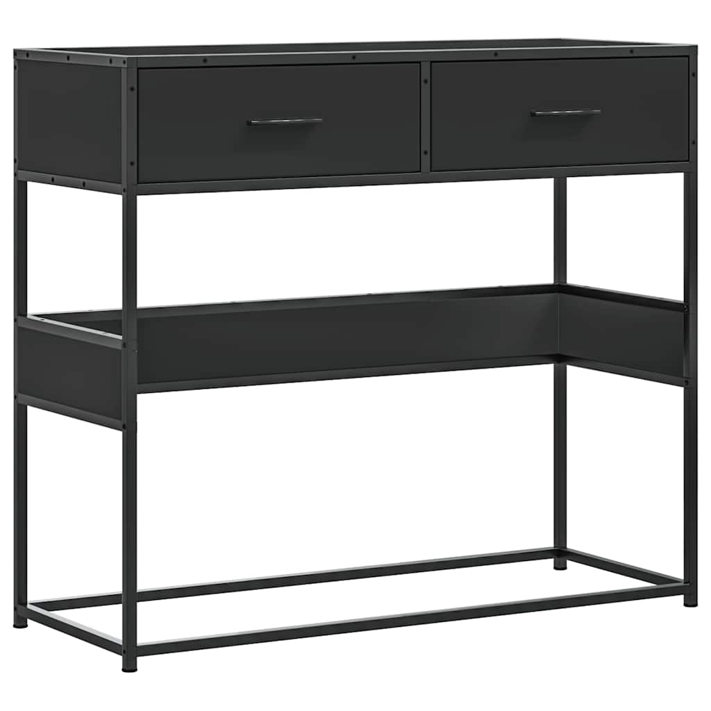 Măsuță consolă, negru, 90x35x80 cm, lemn prelucrat GartenMobel Dekor
