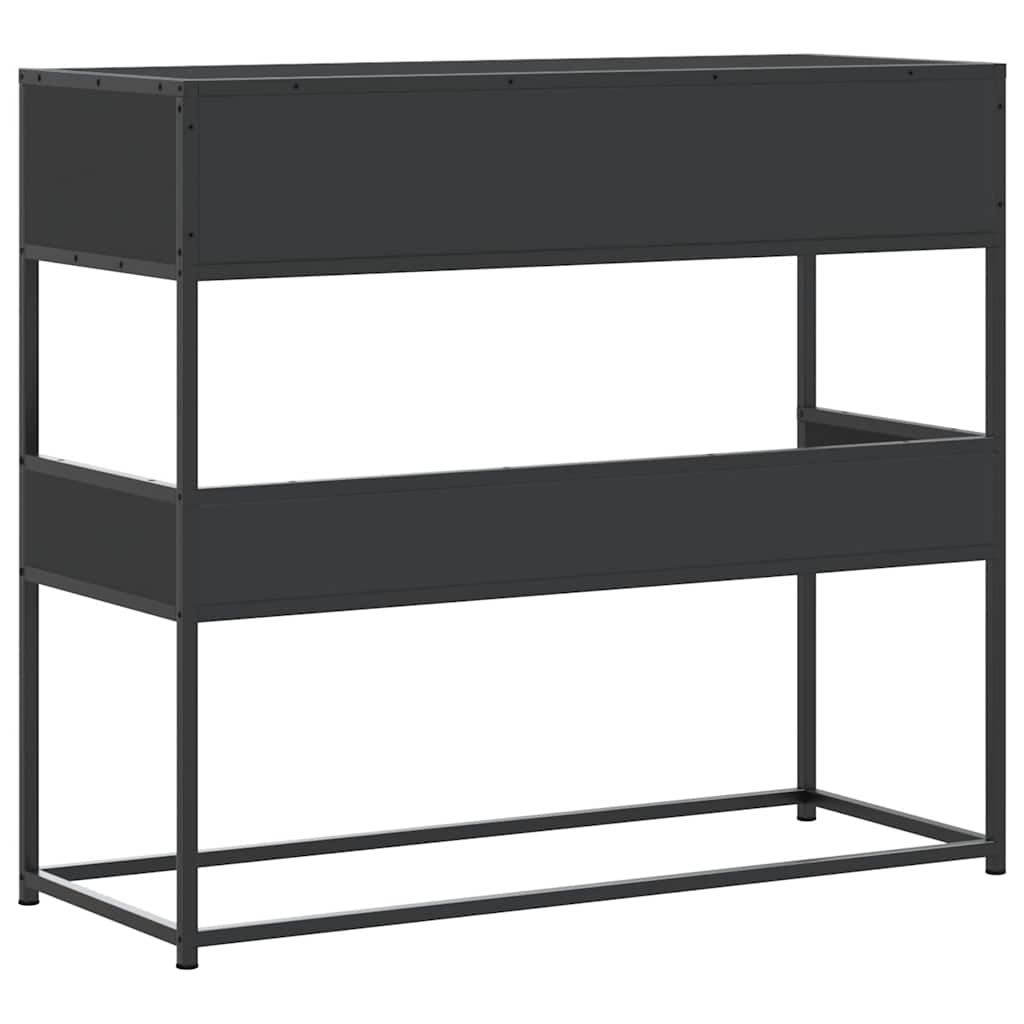 Măsuță consolă, negru, 90x35x80 cm, lemn prelucrat GartenMobel Dekor