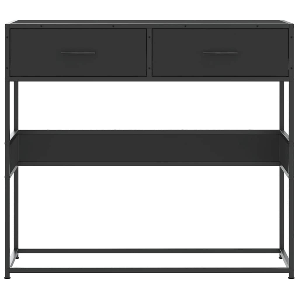 Măsuță consolă, negru, 90x35x80 cm, lemn prelucrat GartenMobel Dekor