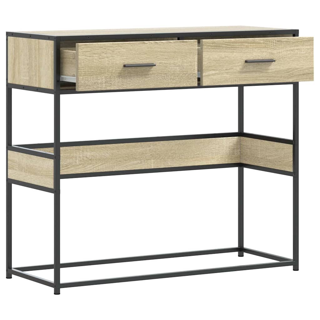 Măsuță consolă, stejar sonoma, 90x35x80 cm, lemn prelucrat GartenMobel Dekor