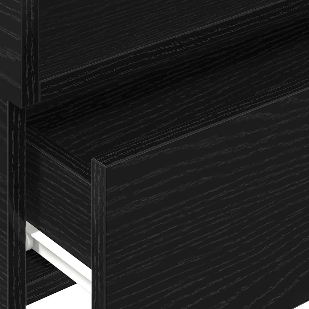 Noptieră de perete, negru, 45x26x28,5 cm GartenMobel Dekor