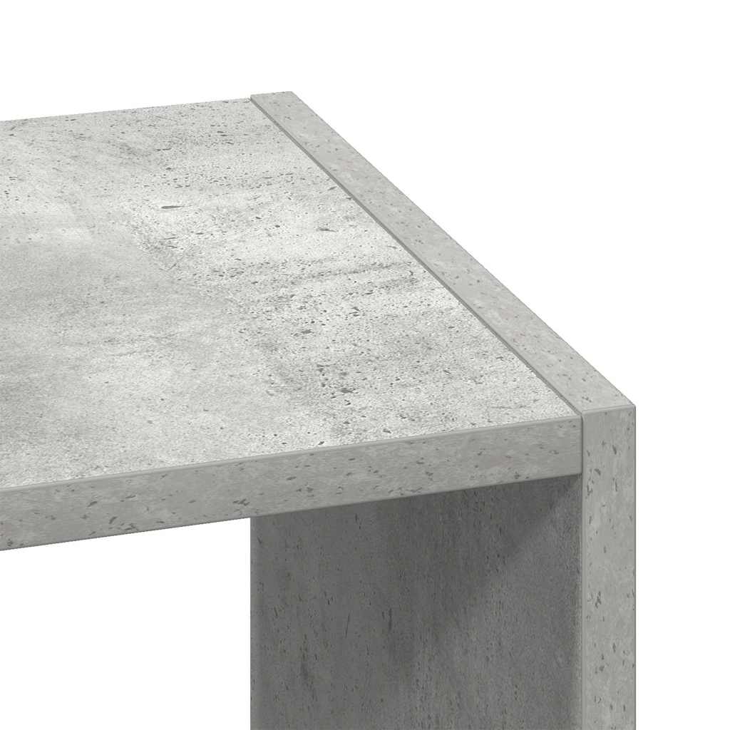 Biblioteci 2 buc. stivuibile Gri Beton Lemn prelucrat GartenMobel Dekor