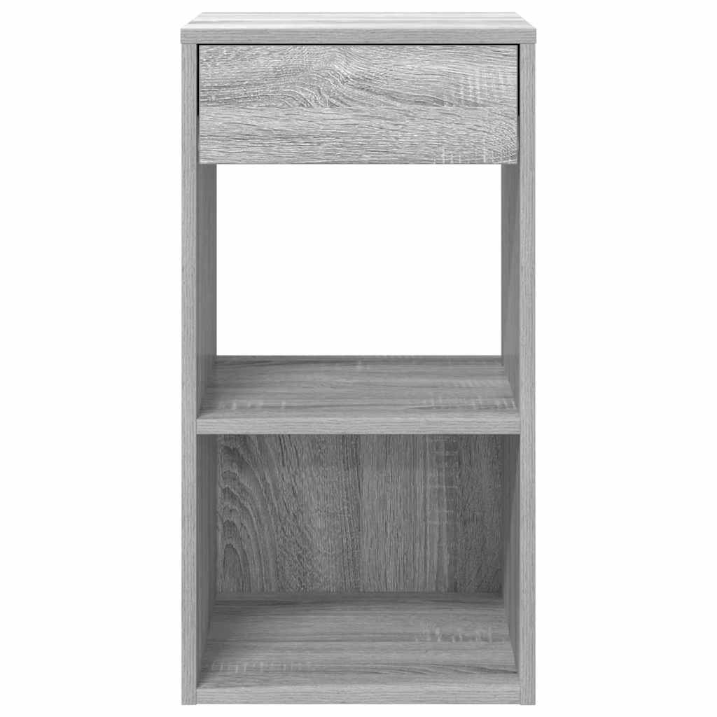 Noptiera cu sertar Gri Sonoma 35x34x66,5 cm GartenMobel Dekor