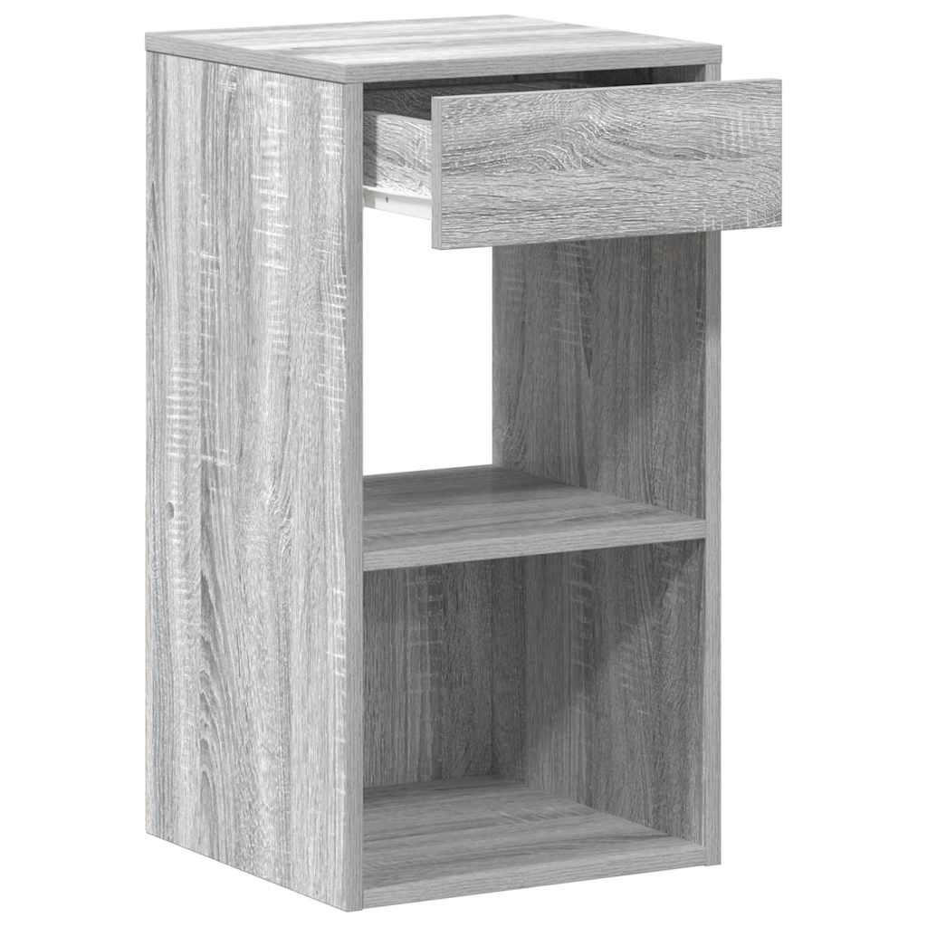 Noptiera cu sertar Gri Sonoma 35x34x66,5 cm GartenMobel Dekor