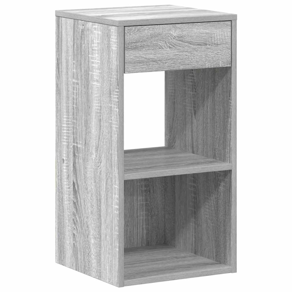 Noptiera cu sertar Gri Sonoma 35x34x66,5 cm GartenMobel Dekor