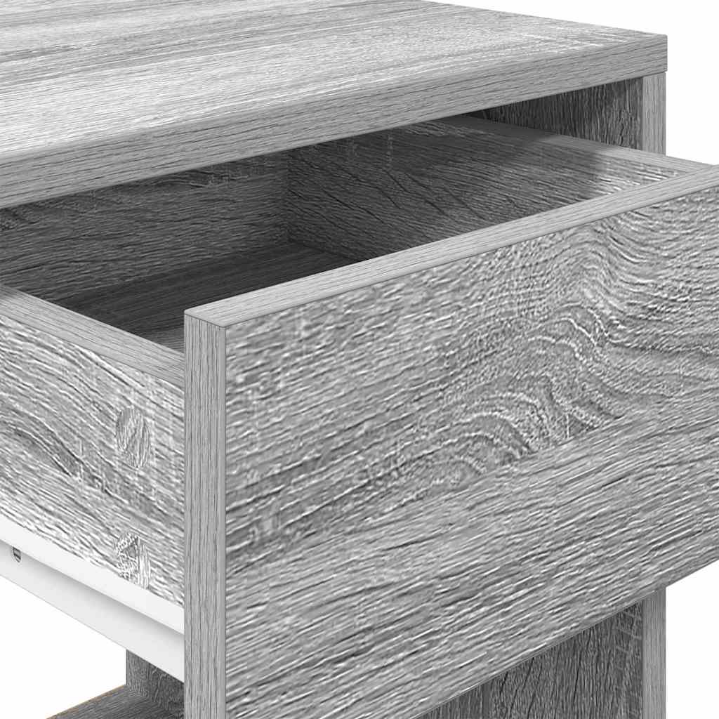 Noptiera cu sertar Gri Sonoma 35x34x66,5 cm GartenMobel Dekor
