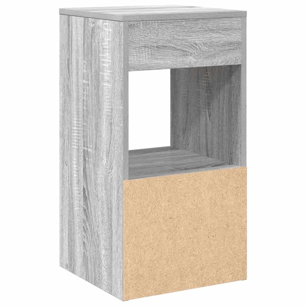 Noptiera cu sertar Gri Sonoma 35x34x66,5 cm GartenMobel Dekor