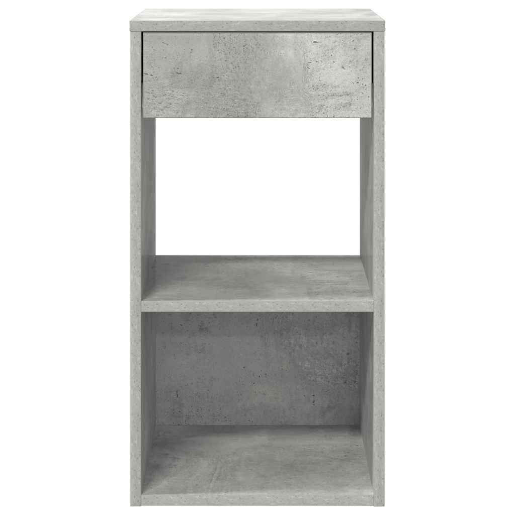 Noptiera cu sertar gri beton 35x34x66,5 cm GartenMobel Dekor