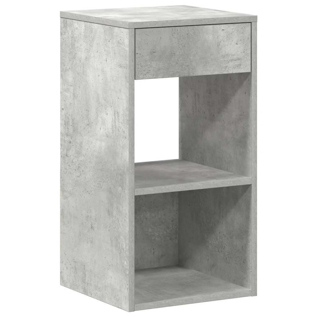 Noptiera cu sertar gri beton 35x34x66,5 cm GartenMobel Dekor