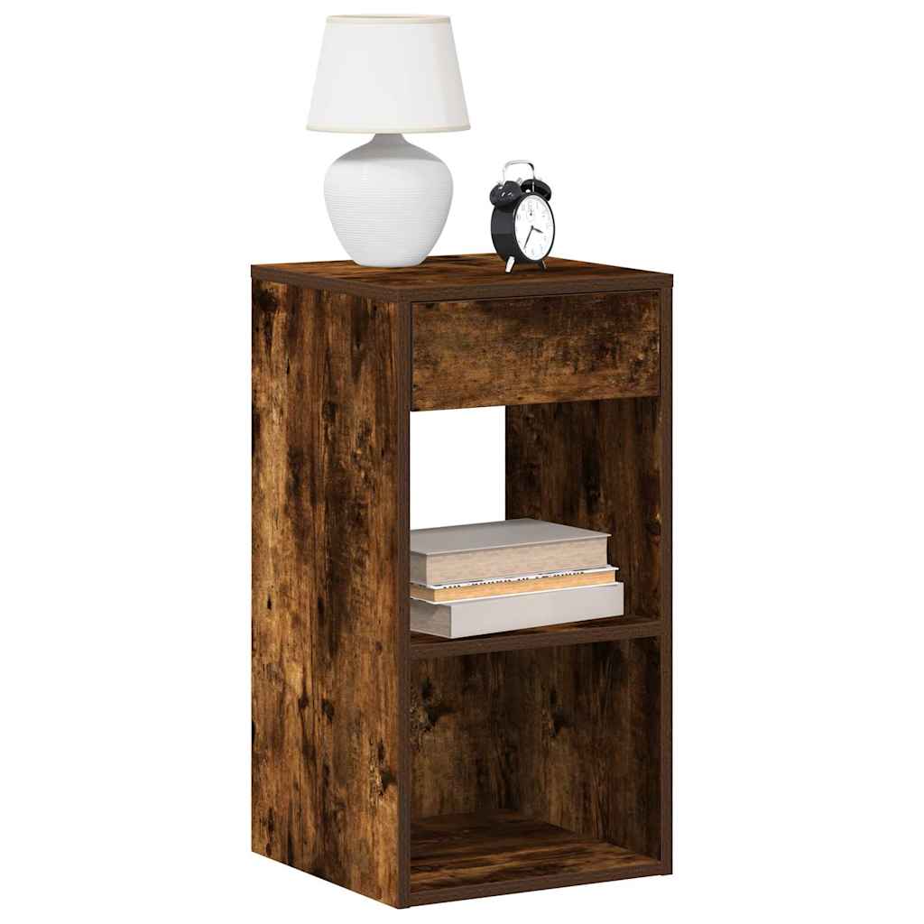 Noptiera cu sertar stejar afumat 35x34x66,5 cm GartenMobel Dekor