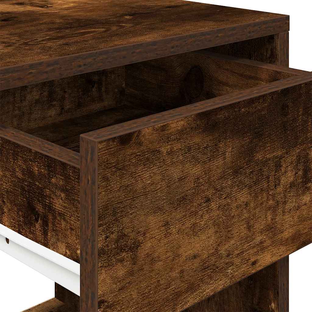 Noptiera cu sertar stejar afumat 35x34x66,5 cm GartenMobel Dekor