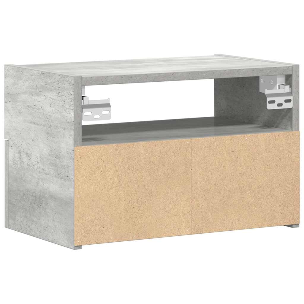 Noptieră de perete, gri beton, 45x26x28,5 cm GartenMobel Dekor