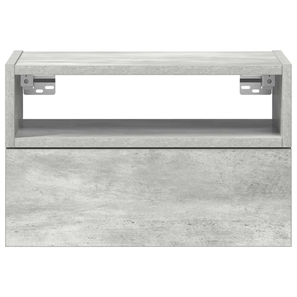 Noptieră de perete, gri beton, 45x26x28,5 cm GartenMobel Dekor
