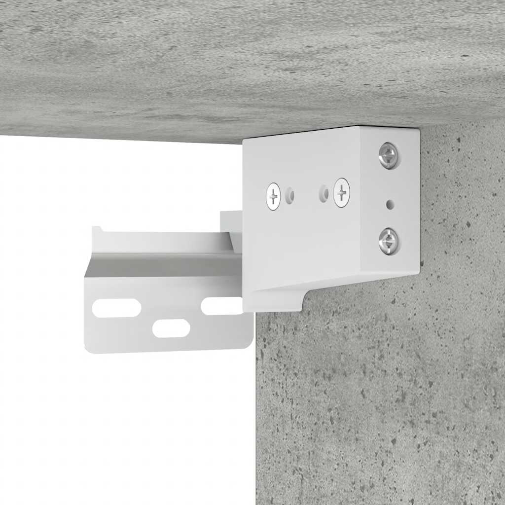 Noptieră de perete, gri beton, 45x26x28,5 cm GartenMobel Dekor
