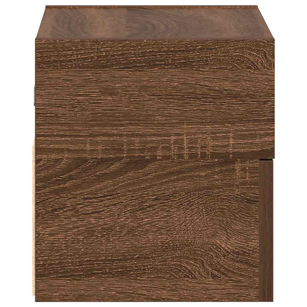 Noptieră de perete, stejar maro, 45x26x28,5 cm GartenMobel Dekor