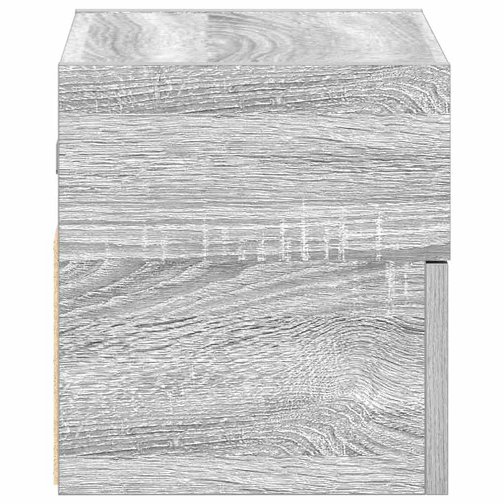 Noptieră montată pe perete gri Sonoma 45x26x28,5 cm GartenMobel Dekor