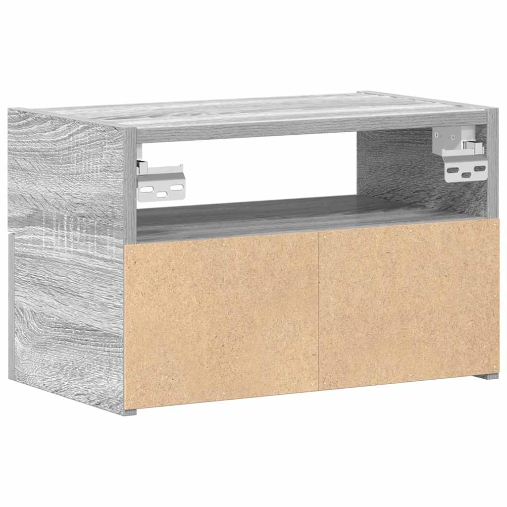 Noptieră montată pe perete gri Sonoma 45x26x28,5 cm GartenMobel Dekor