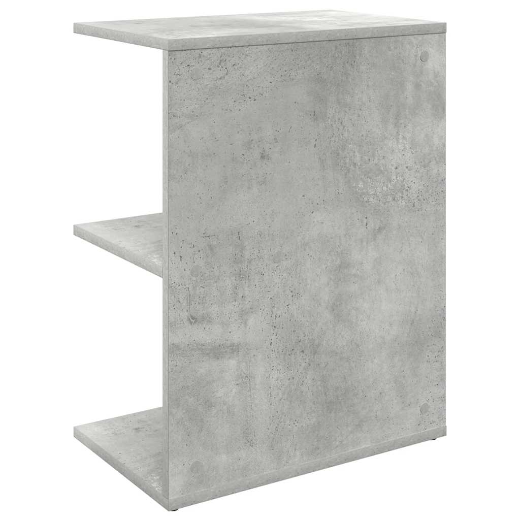 Noptiere 2 buc Beton Gri 46,5x29x61 cm Lemn prelucrat GartenMobel Dekor