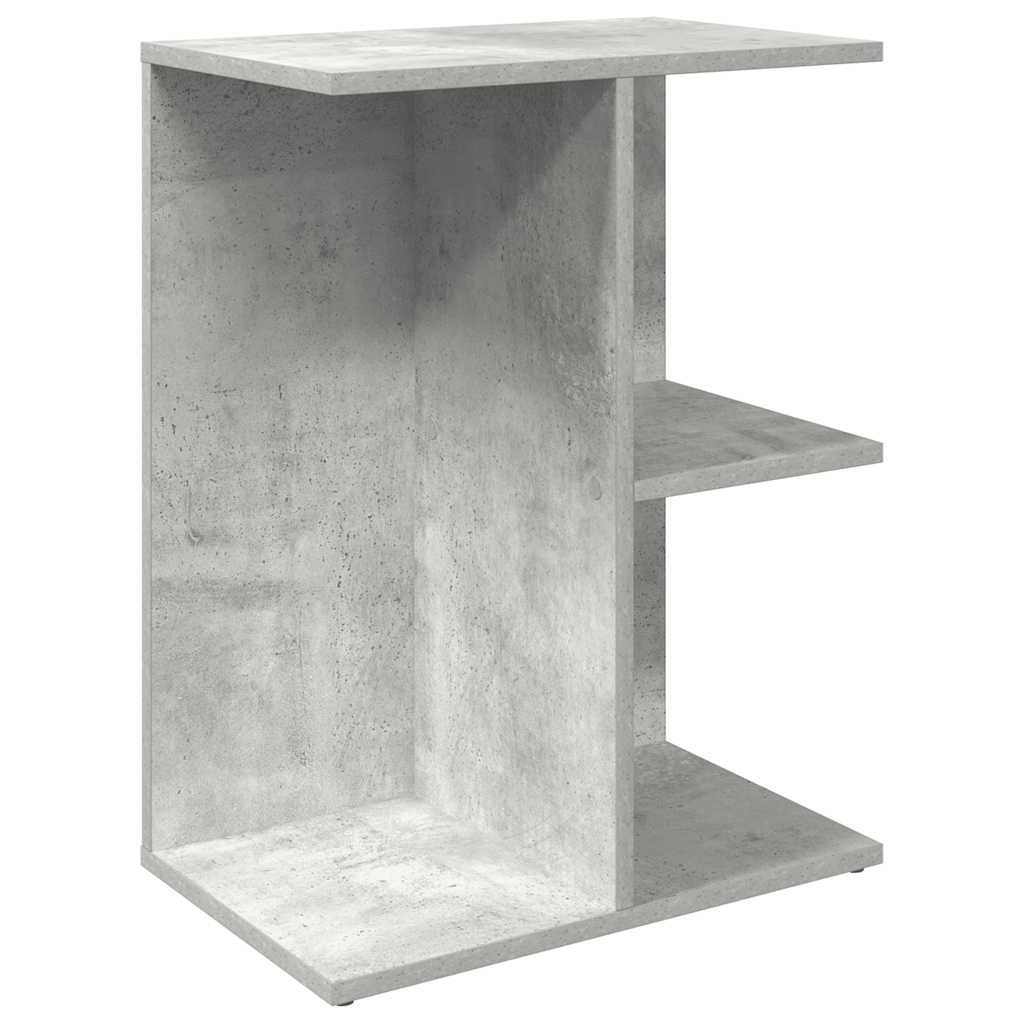Noptiere 2 buc Beton Gri 46,5x29x61 cm Lemn prelucrat GartenMobel Dekor