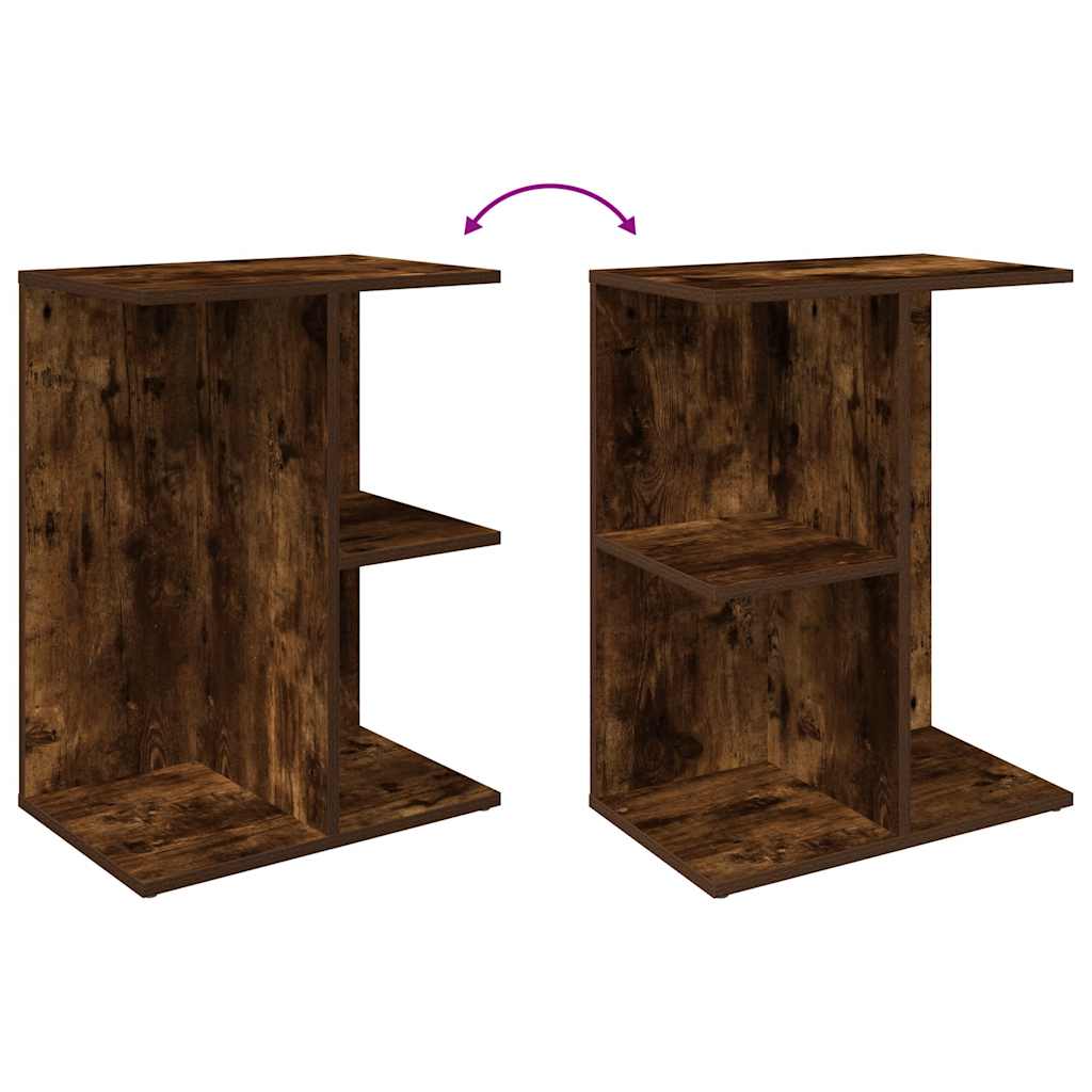 Noptiere 2 buc Stejar afumat 46,5x29x61 cm Lemn prelucrat GartenMobel Dekor