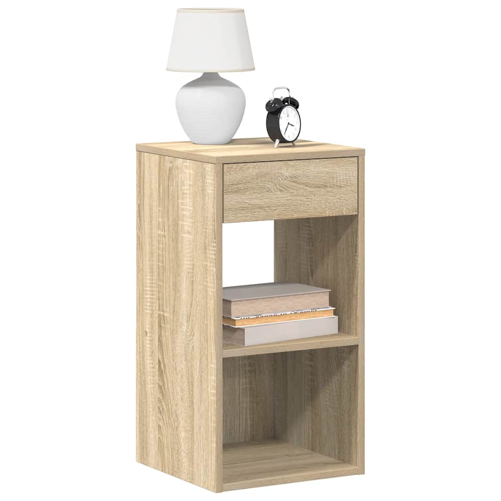 Noptiere cu sertar 2 buc. Stejar Sonoma 35x34x66,5 cm GartenMobel Dekor