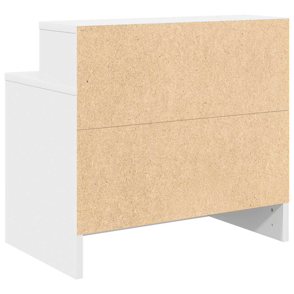 Noptiere cu sertar 2 buc Alb 51x31x47 cm GartenMobel Dekor