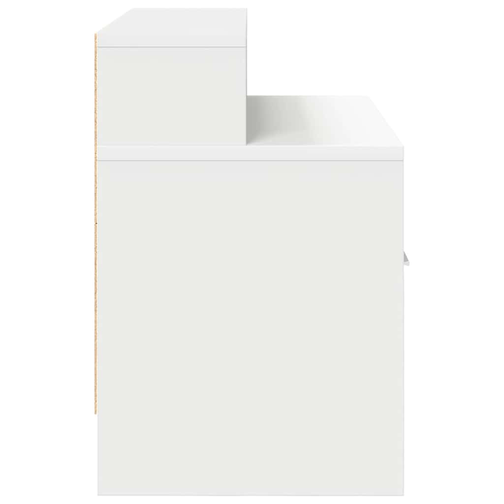 Noptiere cu sertar 2 buc Alb 51x31x47 cm GartenMobel Dekor