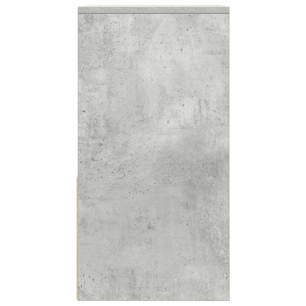 Noptiere cu sertar 2 buc gri beton 35x34x66,5 cm GartenMobel Dekor