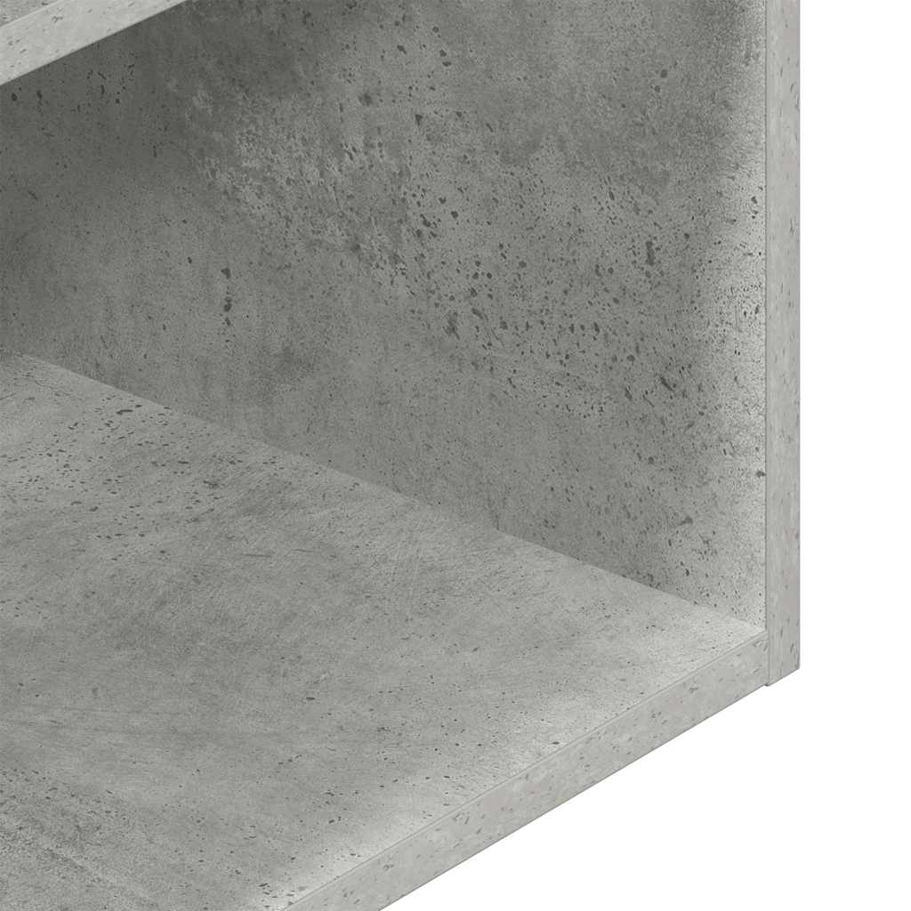 Noptiere cu sertar 2 buc gri beton 35x34x66,5 cm GartenMobel Dekor