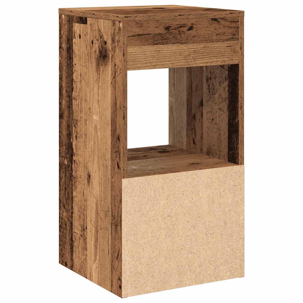 Noptiere cu sertar 2 buc lemn vechi 35x34x66,5 cm GartenMobel Dekor
