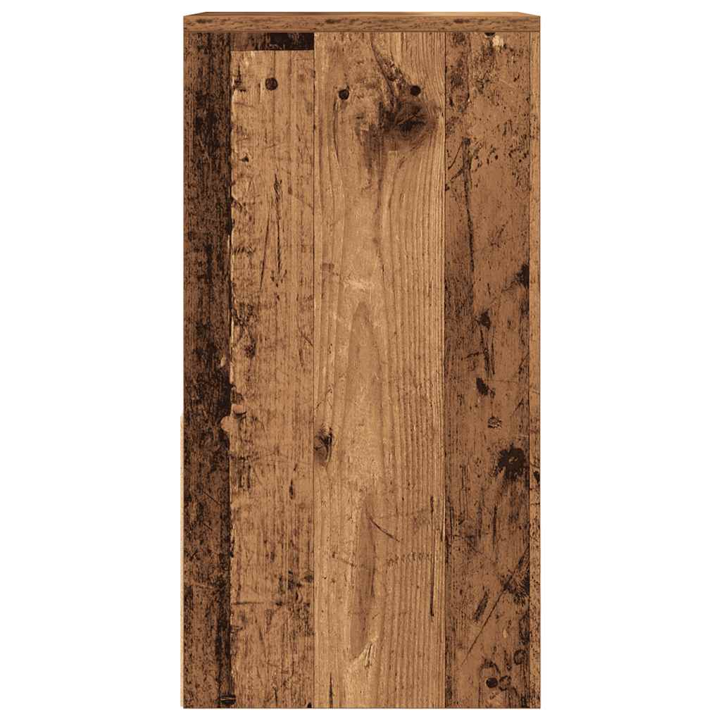 Noptiere cu sertar 2 buc lemn vechi 35x34x66,5 cm GartenMobel Dekor