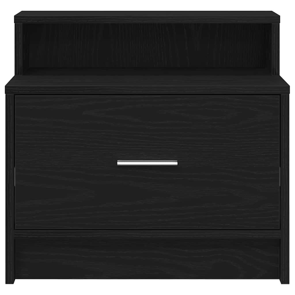 Noptiere cu sertar 2 buc stejar negru 51x31x47 cm GartenMobel Dekor
