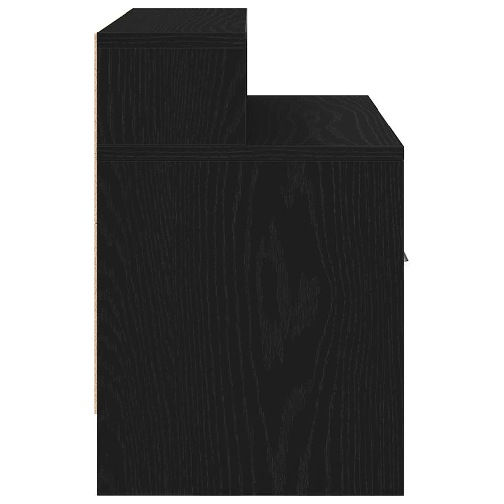 Noptiere cu sertar 2 buc stejar negru 51x31x47 cm GartenMobel Dekor