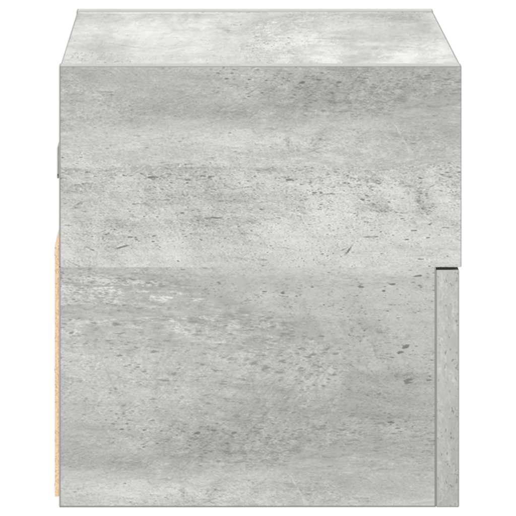 Noptiere de perete, 2 buc., gri beton, 45x26x28,5 cm GartenMobel Dekor
