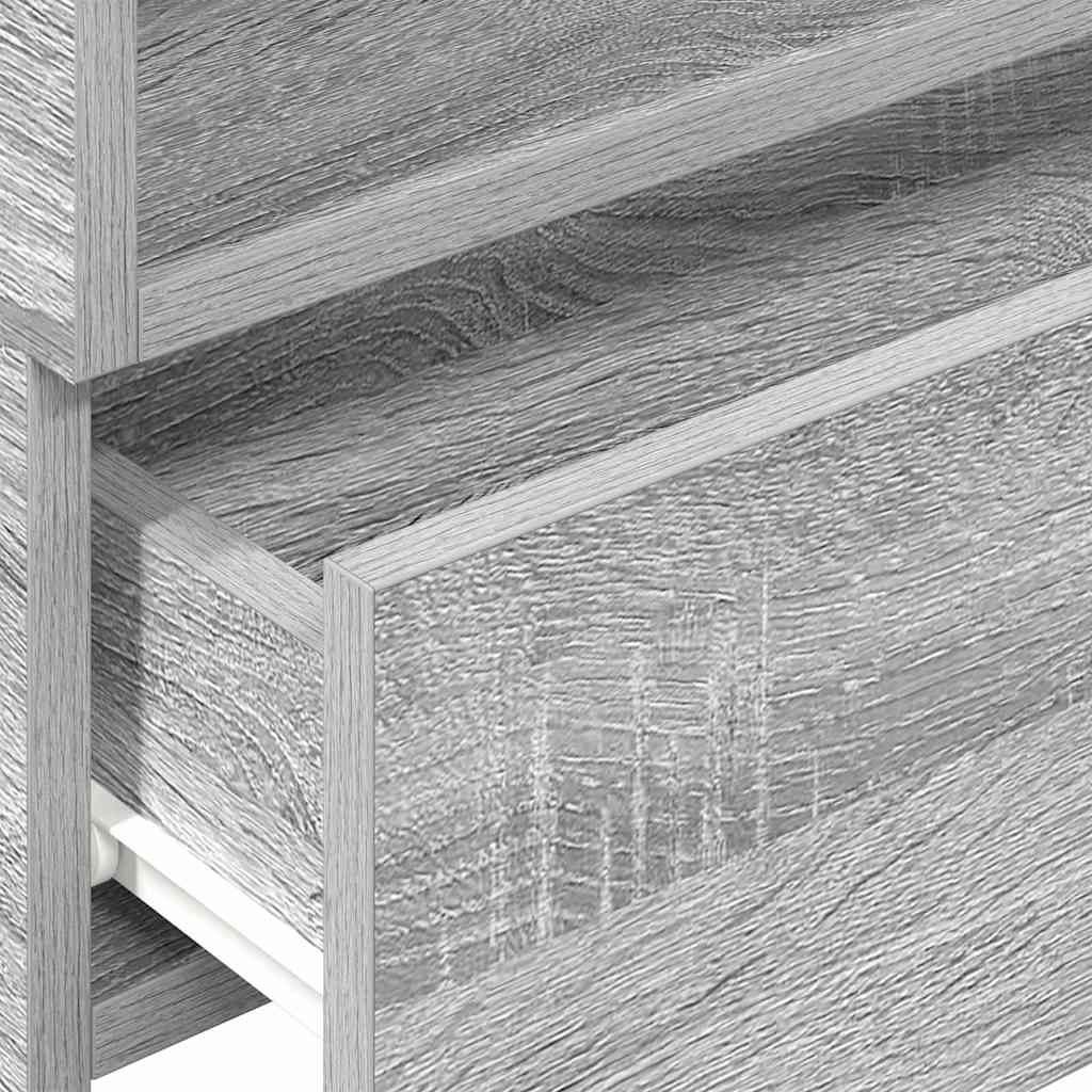 Noptiere de perete, 2 buc., sonoma gri, 45x26x28,5 cm GartenMobel Dekor