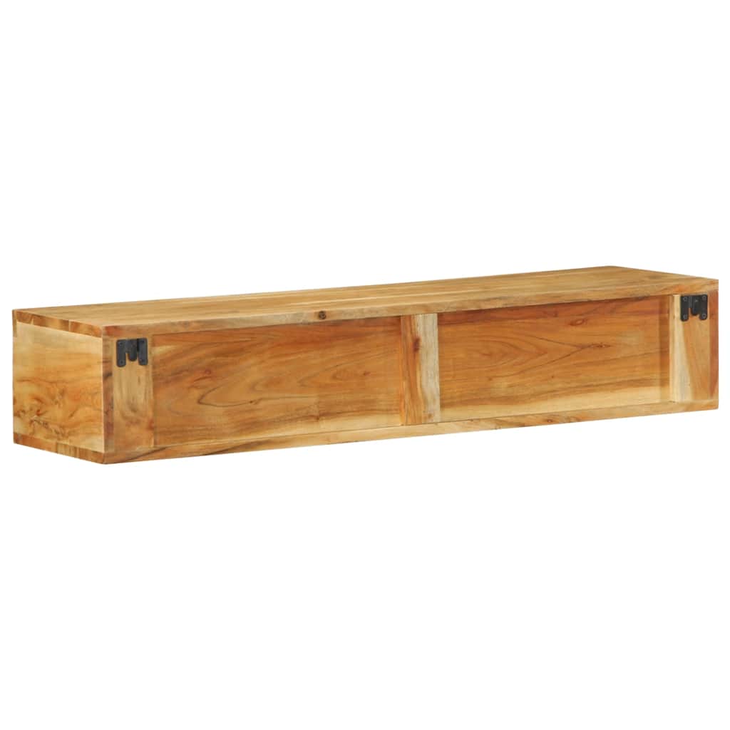 Dulap TV montat pe perete 100x30x19 cm, lemn masiv reciclat GartenMobel Dekor