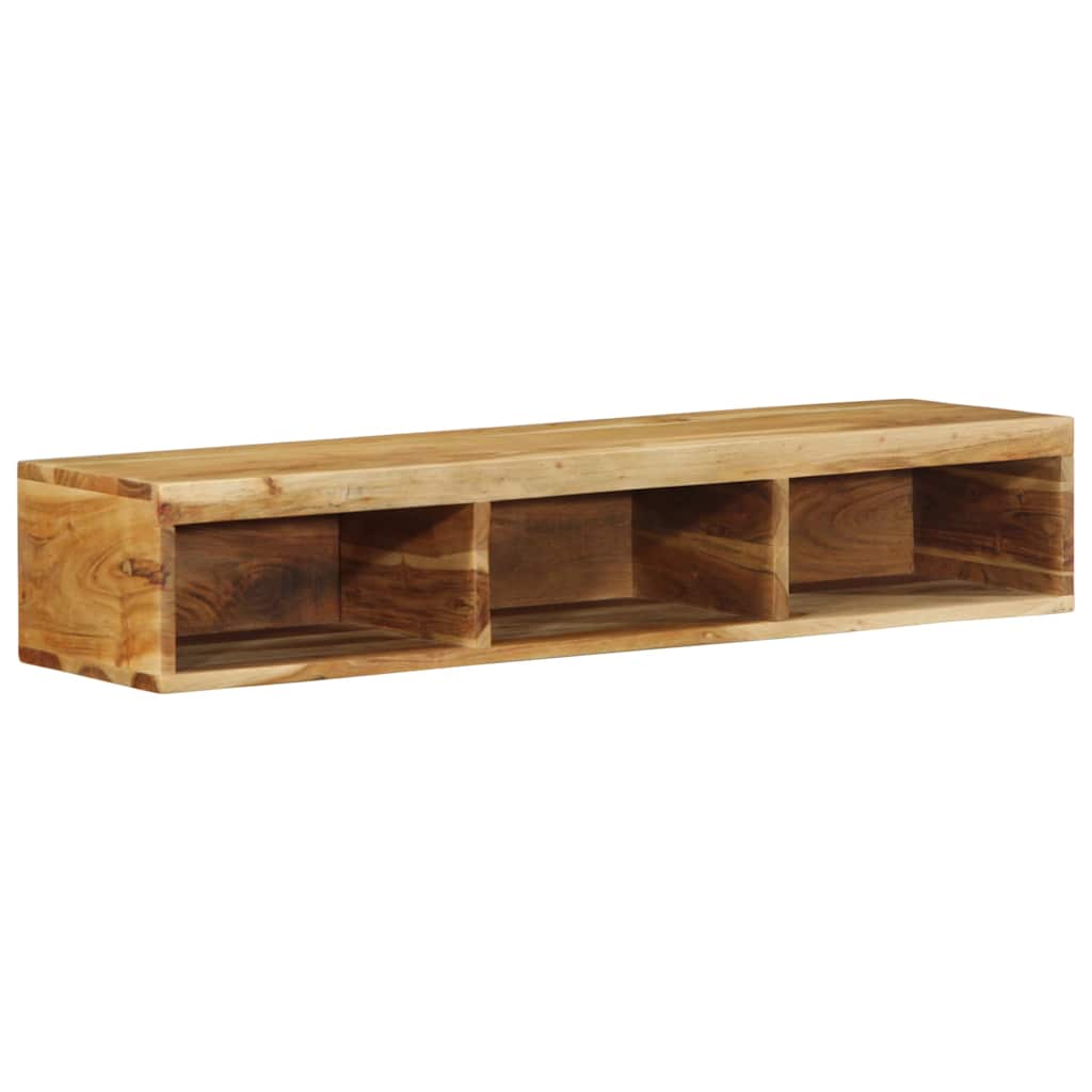 Dulap TV montat pe perete 100x30x19 cm, lemn masiv reciclat GartenMobel Dekor