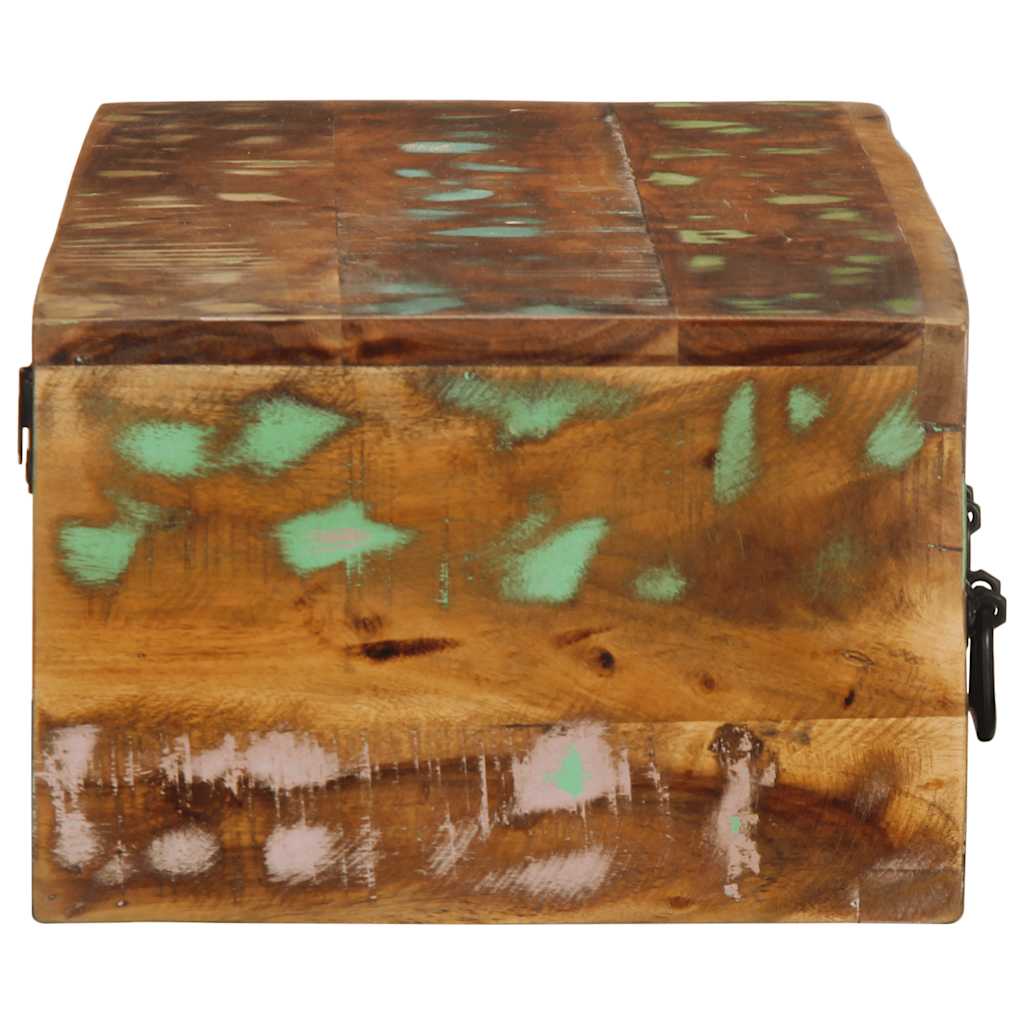 Dulap TV montat pe perete 100x30x19 cm, lemn masiv reciclat GartenMobel Dekor