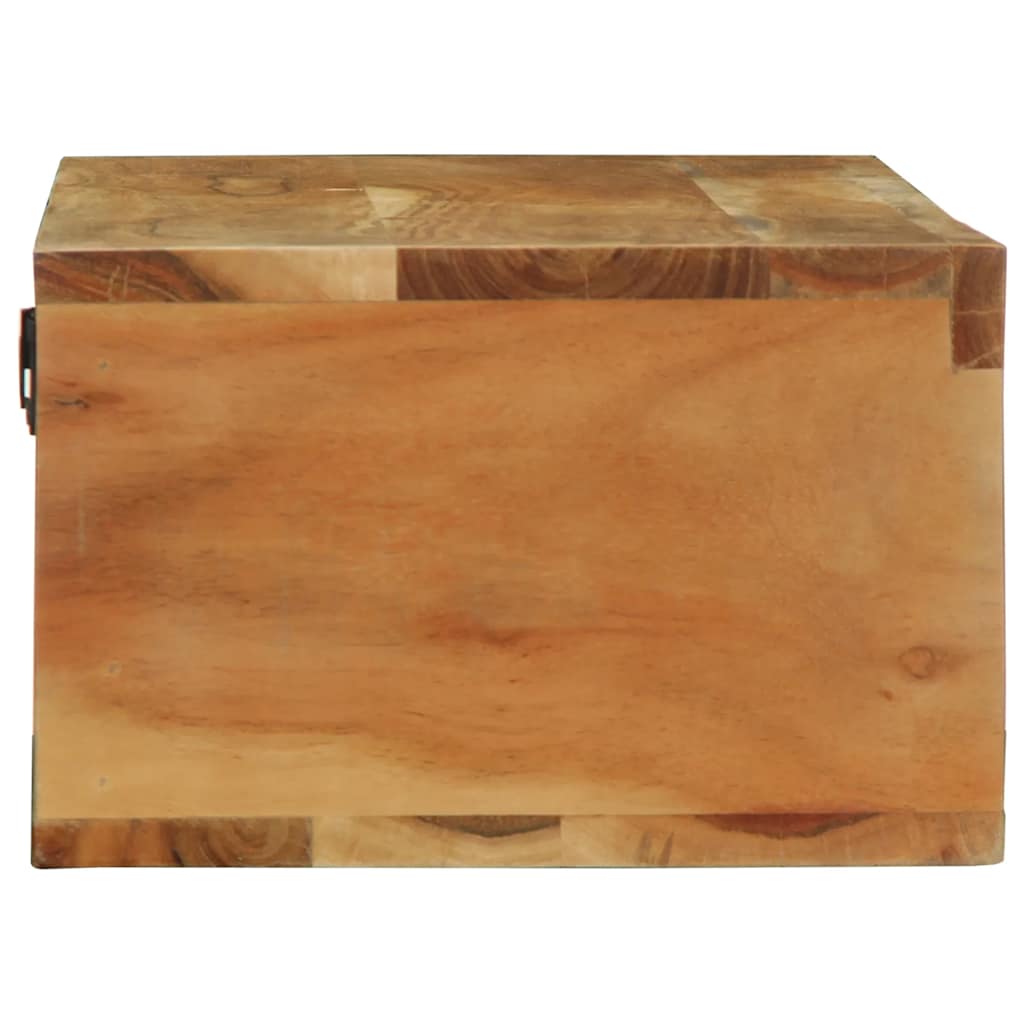 Dulap TV montat pe perete 100x30x19 cm, lemn masiv reciclat GartenMobel Dekor