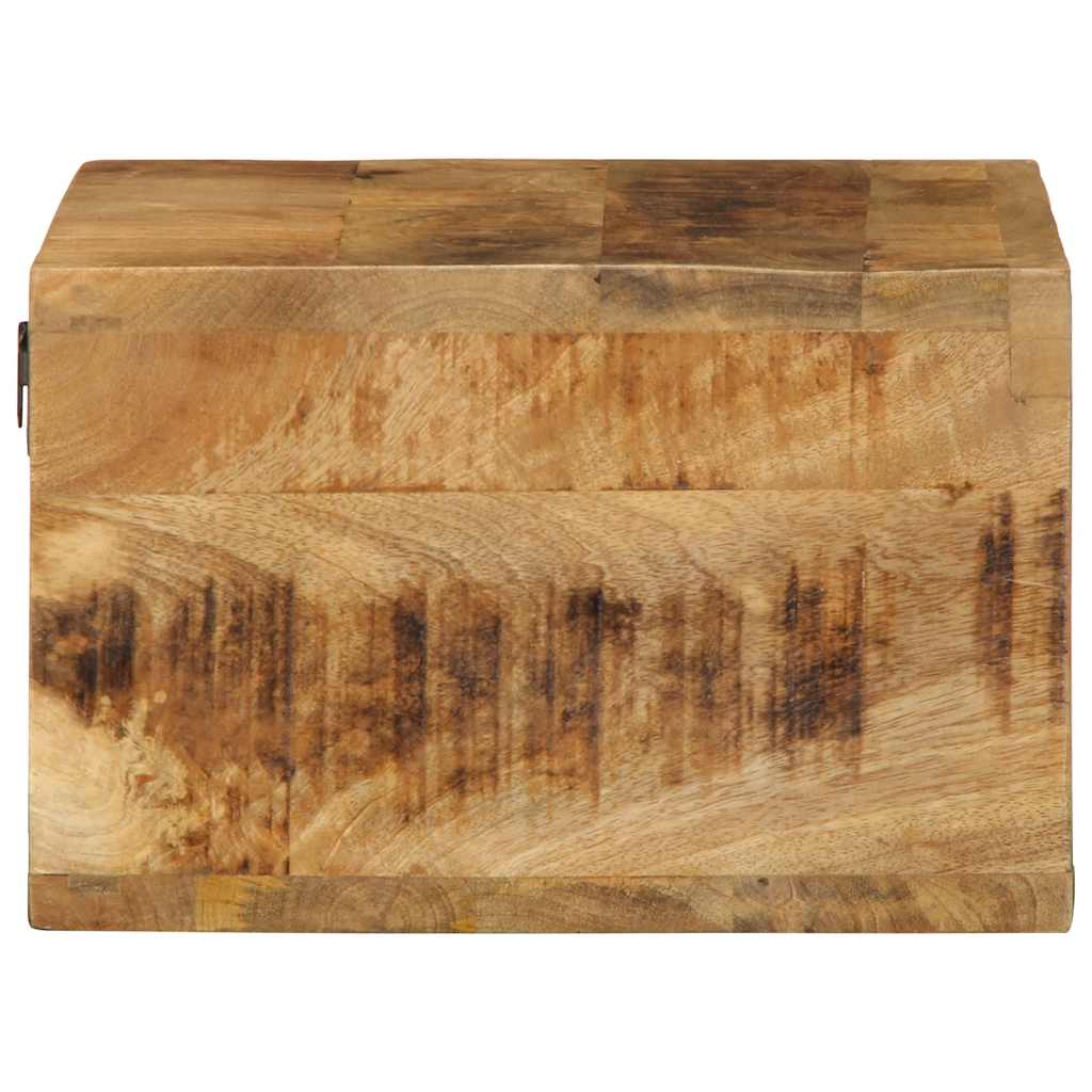 Dulap TV montat pe perete 40x30x19 cm, lemn masiv de mango brut GartenMobel Dekor