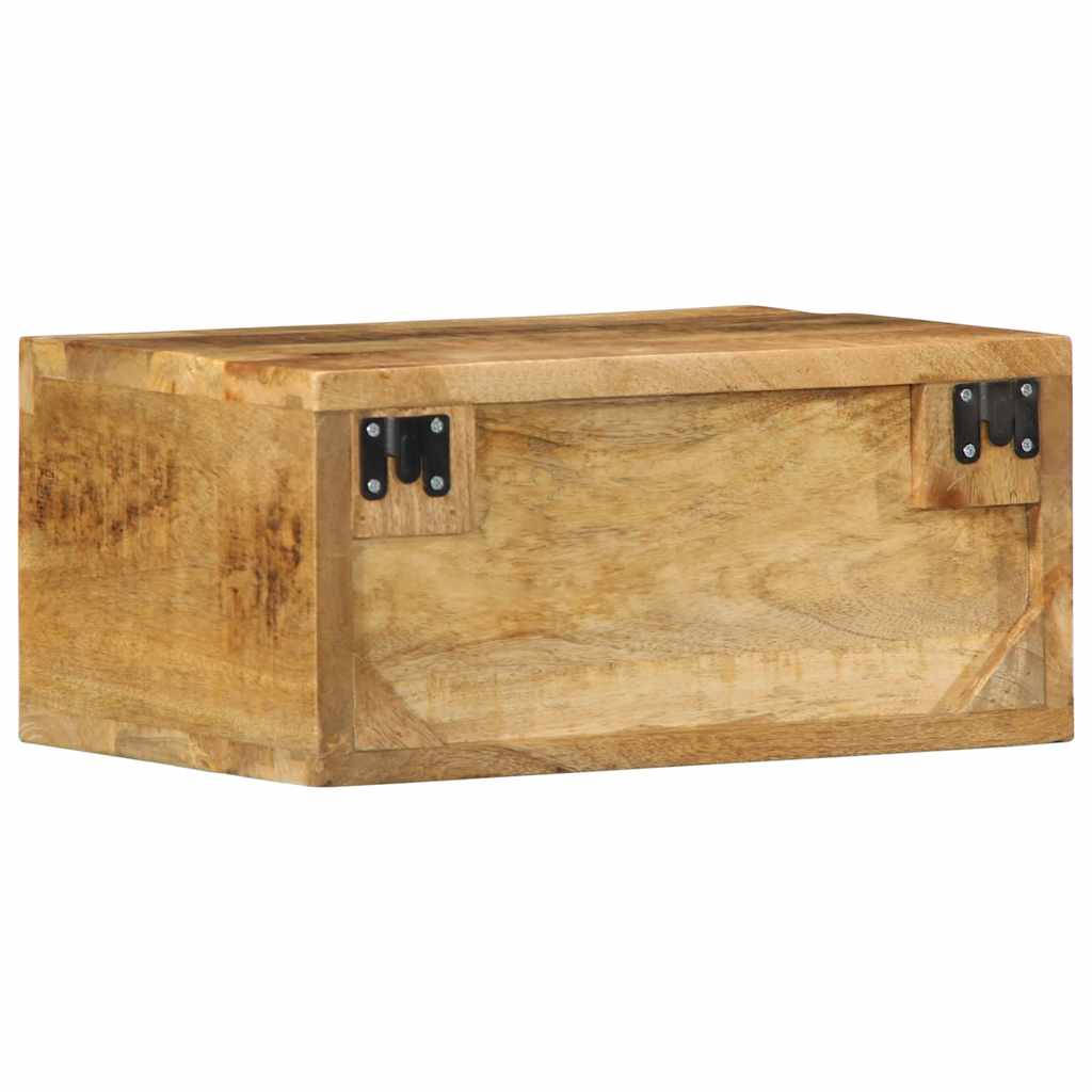 Dulap TV montat pe perete 40x30x19 cm, lemn masiv de mango brut GartenMobel Dekor