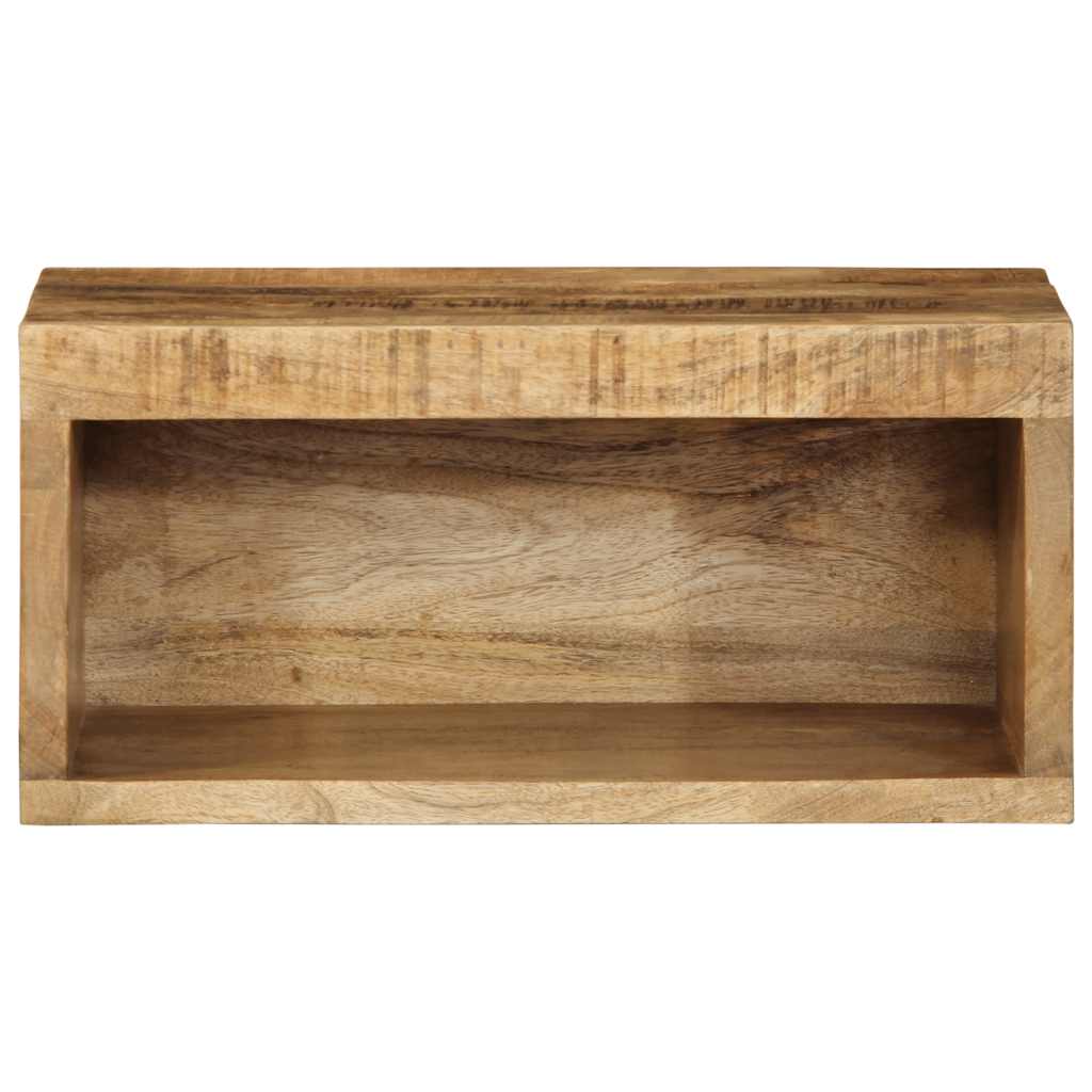 Dulap TV montat pe perete 40x30x19 cm, lemn masiv de mango brut GartenMobel Dekor