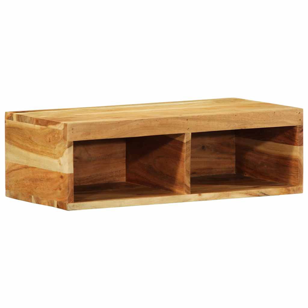 Dulap TV montat pe perete 60x30x19 cm, lemn masiv de acacia GartenMobel Dekor
