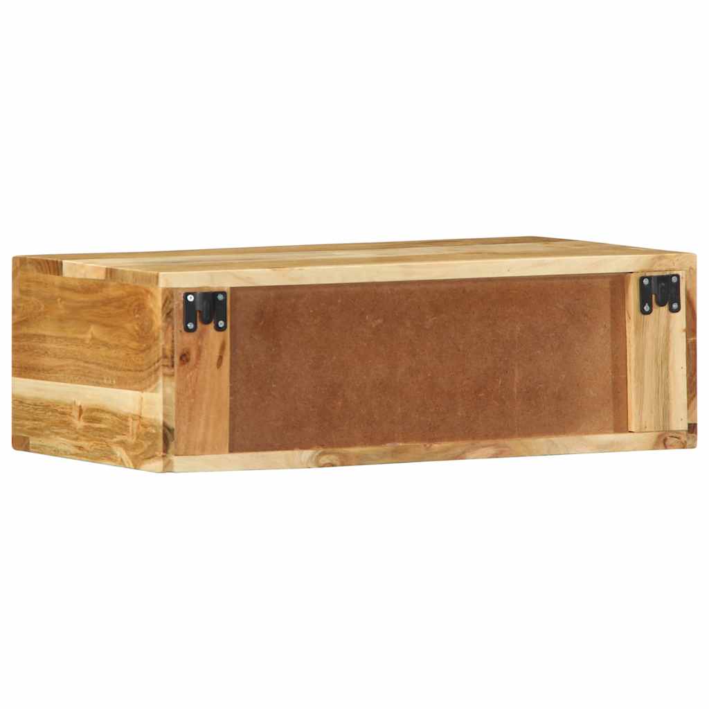 Dulap TV montat pe perete 60x30x19 cm, lemn masiv de acacia GartenMobel Dekor