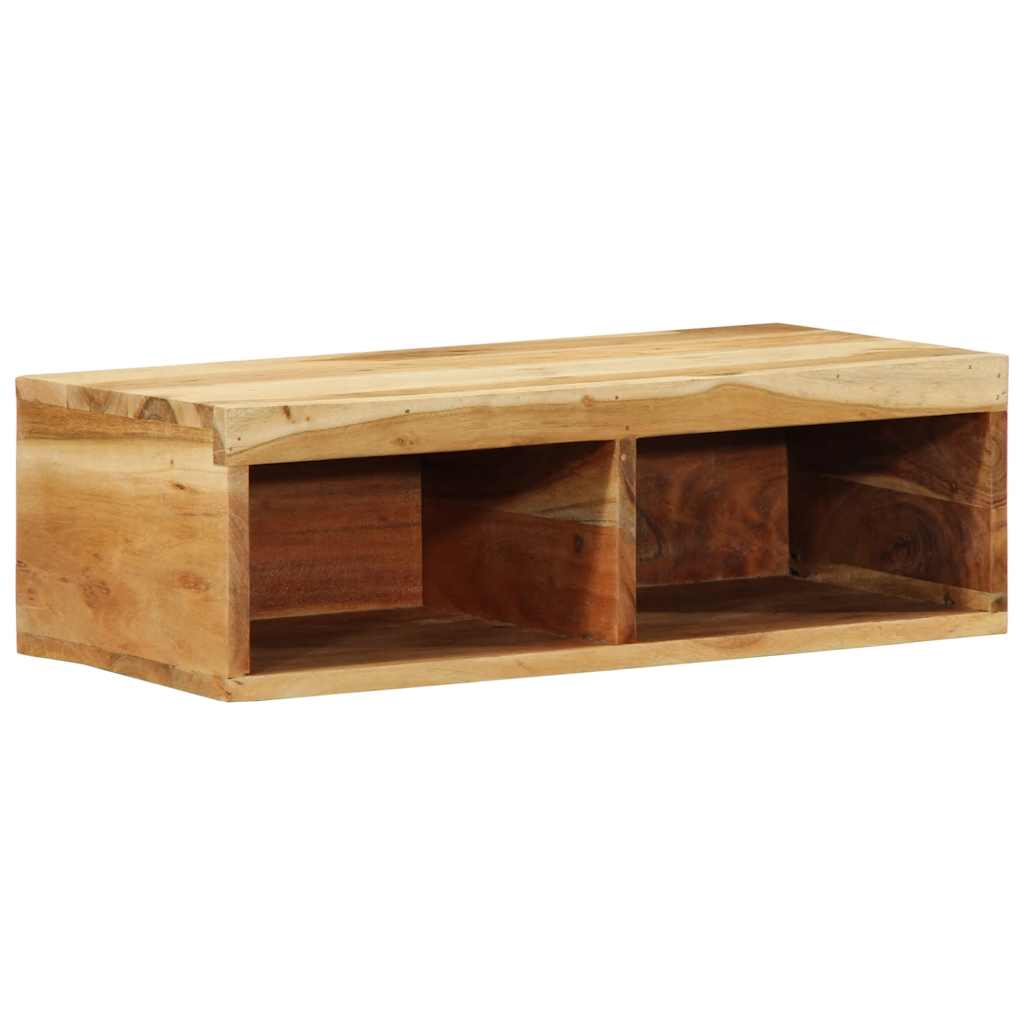 Dulap TV montat pe perete 60x30x19 cm, lemn masiv de acacia GartenMobel Dekor